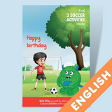 Carte d'anniversaire Völky SOCCER - en anglais