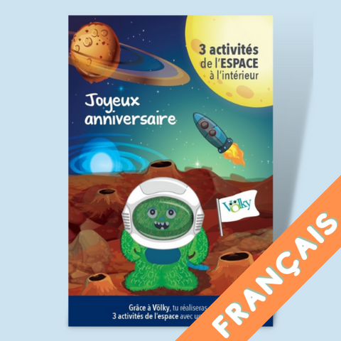 Carte d'anniversaire Völky ESPACE - en français