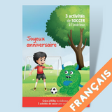 Carte d'anniversaire Völky SOCCER - en français